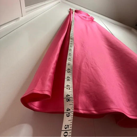 Reformation Nevaeh strapless maxi dress with cutout in Flambé pink Med NWT - Picture 8 of 11